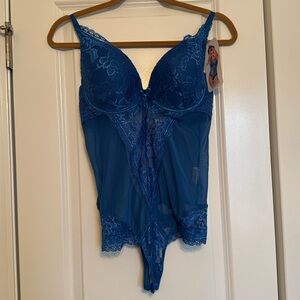 Shirley of Hollywood sexy plunging teddy XXL NWT